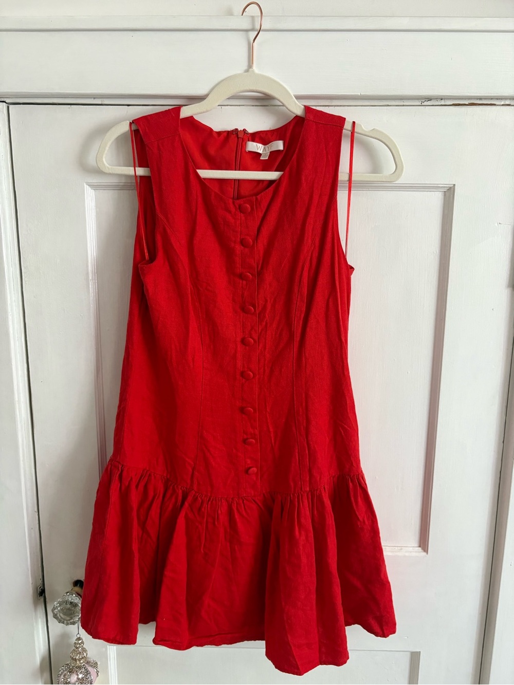 Wayf Vibrant Red Sleeveless Dress